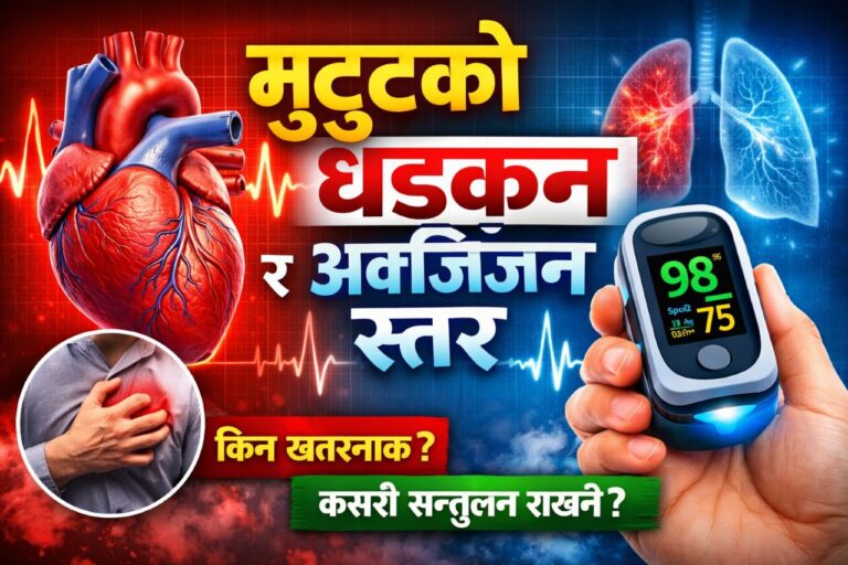 मुटुको धड्कन र अक्सिजन स्तर