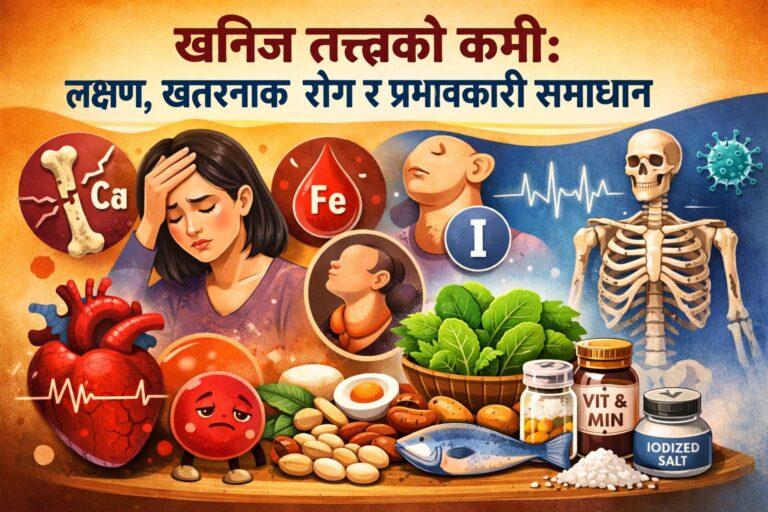 खनिज तत्त्वको कमी: लक्षण, खतरनाक रोग र प्रभावकारी समाधान