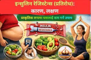 इन्सुलिन रेजिस्टेन्स (प्रतिरोध): कारण, लक्षण र प्राकृतिक रूपमा यसलाई कम गर्ने उपाय