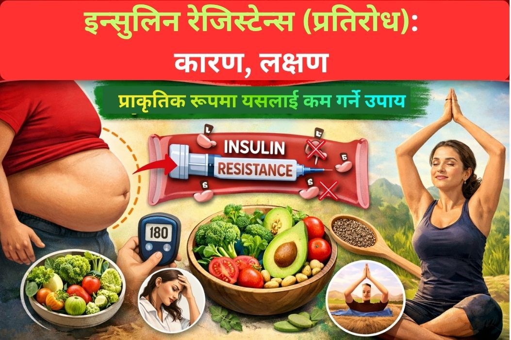 इन्सुलिन रेजिस्टेन्स (प्रतिरोध): कारण, लक्षण र प्राकृतिक रूपमा यसलाई कम गर्ने उपाय