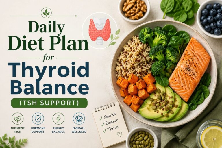 Daily Diet Plan for Thyroid Balance (TSH Support)