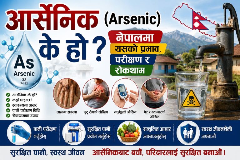 आर्सेनिक (Arsenic) के हो? नेपालमा यसको प्रभाव, परीक्षण र रोकथाम